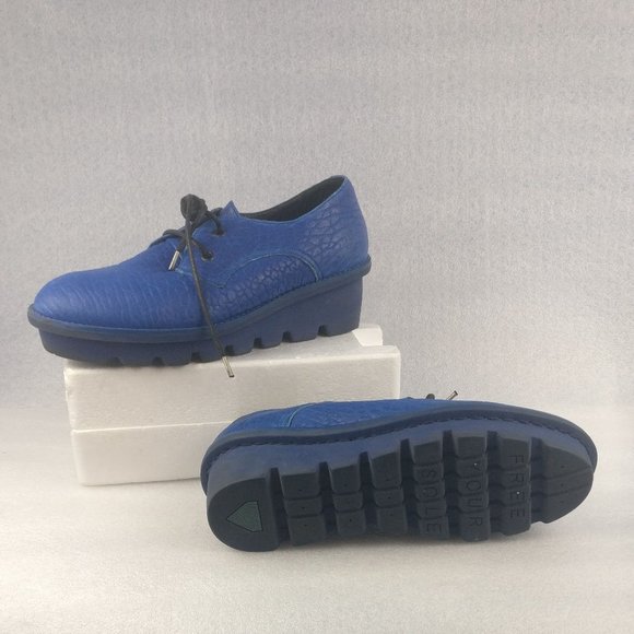 John Fluevog FREE YOUR SOLES 100% LEATHER Platform Lightweight Oxfords  Wmns11us - Picture 3 of 12